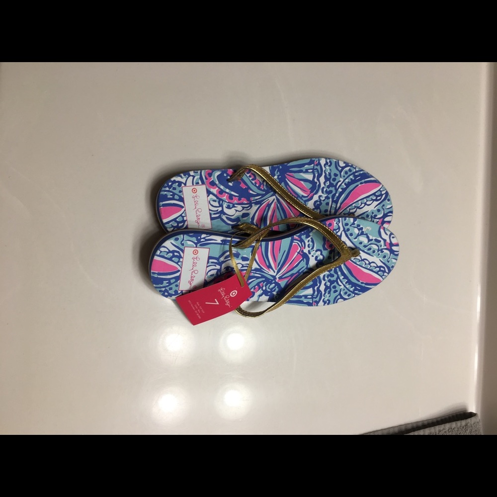 Lily Pulitzer for Target flip flops